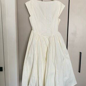 Elegant Cream Midi Dress